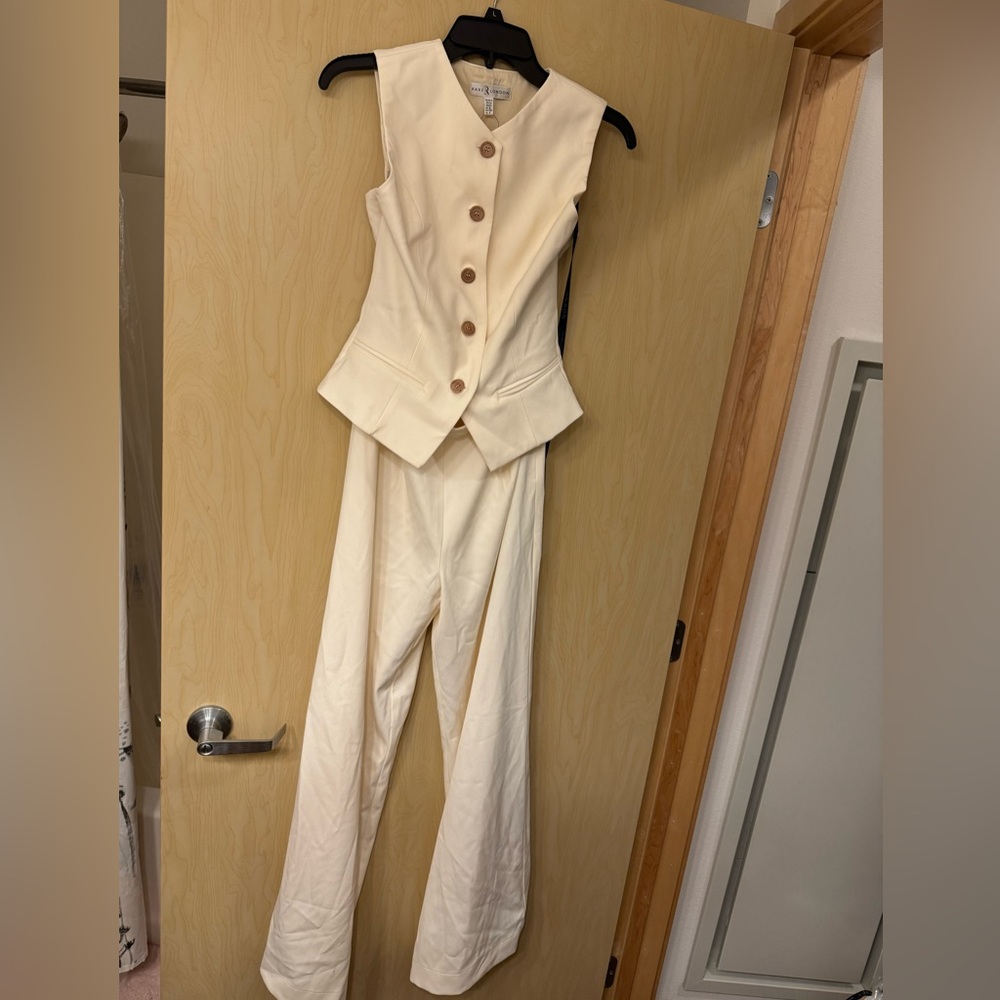 Cream Rare London Jumpsuit